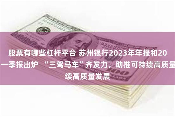 股票有哪些杠杆平台 苏州银行2023年年报和2024年一季报出炉  “三驾马车”齐发力，助推可持续高质量发展