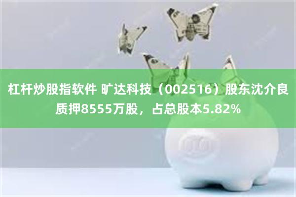 杠杆炒股指软件 旷达科技（002516）股东沈介良质押8555万股，占总股本5.82%